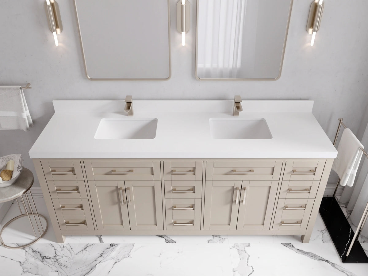 Cambridge 80 in. W x 22 in. D Double Sink Bathroom Vanity