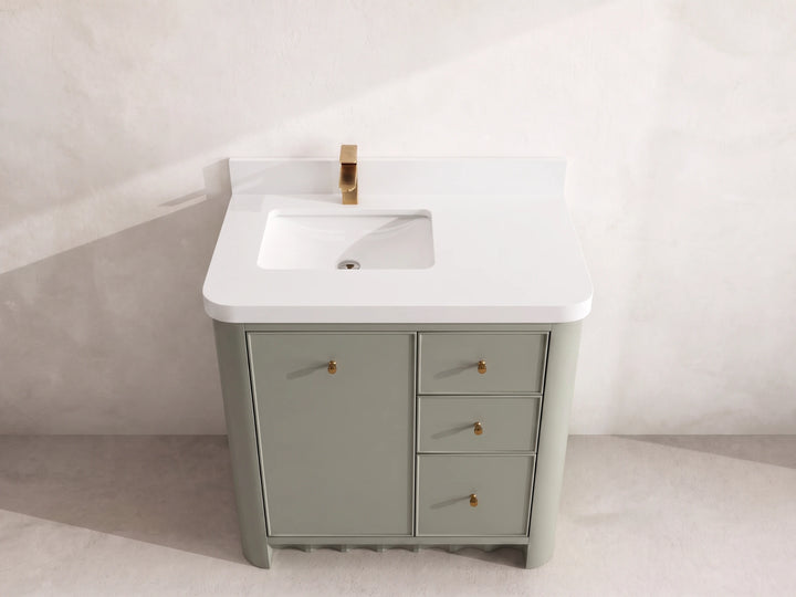 Orlando 36 in. W x 22 in. D Left Offset Sink Bathroom Vanity - photo 13