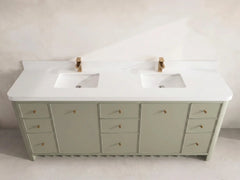 Orlando 84 in. W x 22 in. D Double Sink Bathroom Vanity - photo 12