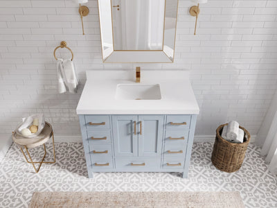 Malibu 42 in. W x 22 in. D Single Sink Bathroom Vanity
