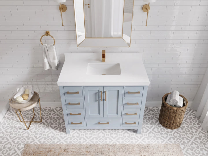 Malibu 42 in. W x 22 in. D Single Sink Bathroom Vanity - photo 29
