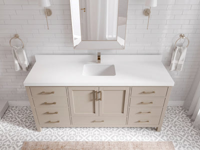Malibu 72 in. W x 22 in. D Single Sink Bathroom Vanity