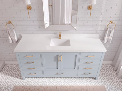 Malibu 72 in. W x 22 in. D Single Sink Bathroom Vanity