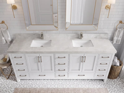Malibu 84 in. W x 22 in. D Double Sink Bathroom Vanity