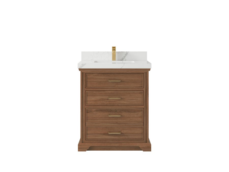 Sonoma Floating Teak 30 in. W x 22 in. D Single Sink Bathroom Vanity CHR_DNT_CA_LZ_30FAUCET-900x675