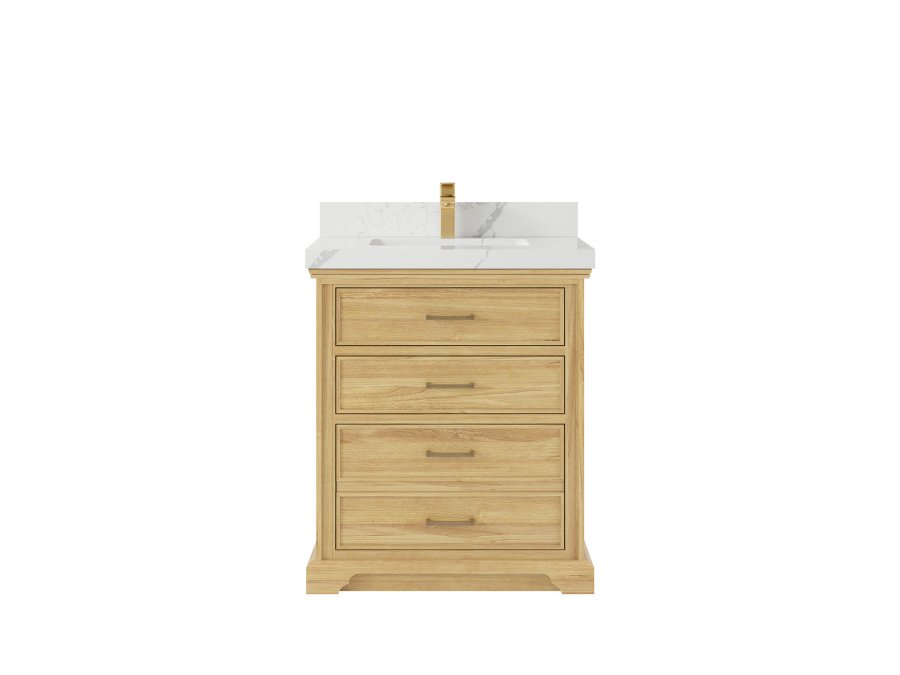 Sonoma Floating Teak 30 in. W x 22 in. D Single Sink Bathroom Vanity CHR_LNT_CA_LZ_30FAUCET-900x675