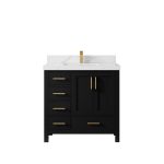 Malibu 36 in. W x 22 in. D Left Offset Sink Bathroom Vanity MLB_BLK_CA_LZ_36CRFAUCET-1-150x150