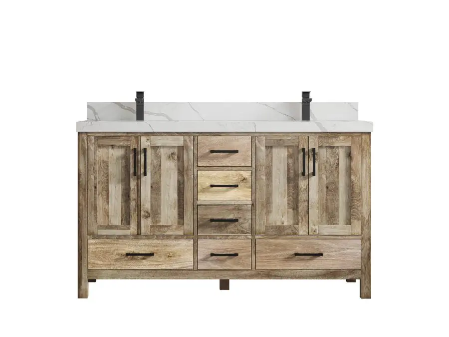 Aberdeen 60 in. W x 22 in. D Double Sink Bathroom Vanity with ...