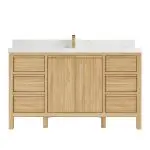 Elizabeth Teak Wood 60 in. W x 22 in. D Double Sink Bathroom Vanity ELZ_TK_LNT_CA_LZ_60SFAUCET-150x150
