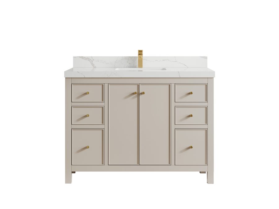 Painted_48 - Single Sink - Bathroom Vanity size 40 - 49 IN CHI_FNG_CA_LZ_48SFAUCET-900x675