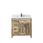 Malibu Mango Wood 36 in. W x 22 in. D Left Offset Sink Bathroom Vanity MLB_MG_NT_CA_LZ_36CRFAUCET-150x150