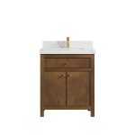 Chicago Teak 36 in. W x 22 in. D Right Offset Sink Bathroom Vanity CHI_TK_DNT_CA_LZ_30FAUCET-150x150