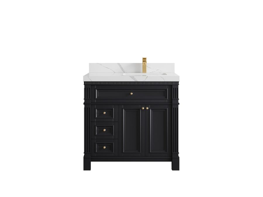 Malibu Mango Wood 30 in. W x 22 in. D Single Sink Bathroom Vanity PRS_BLK_CA_LZ_36RFAUCET-900x675