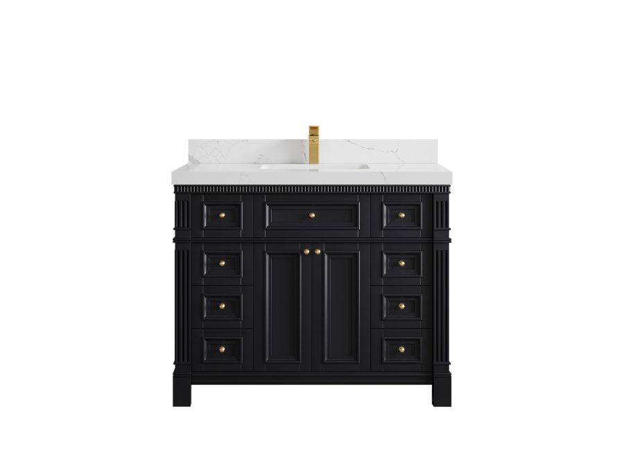 Parker Mango Wood 24 in. W x 22 in. D Single Sink Bathroom Vanity PRS_BLK_CA_LZ_42FAUCET-900x675