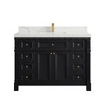 Paris 60 in. W x 22 in. D Single Sink Bathroom Vanity PRS_BLK_CA_LZ_48SFAUCET-150x150