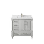 Aberdeen 36 in. W x 22 in. D Center Sink Bathroom Vanity ABD_CGR_CA_LZ_36CRFAUCET-150x150