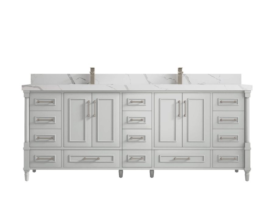 Aberdeen 84 in. W x 22 in. D Double Sink Bathroom Vanity