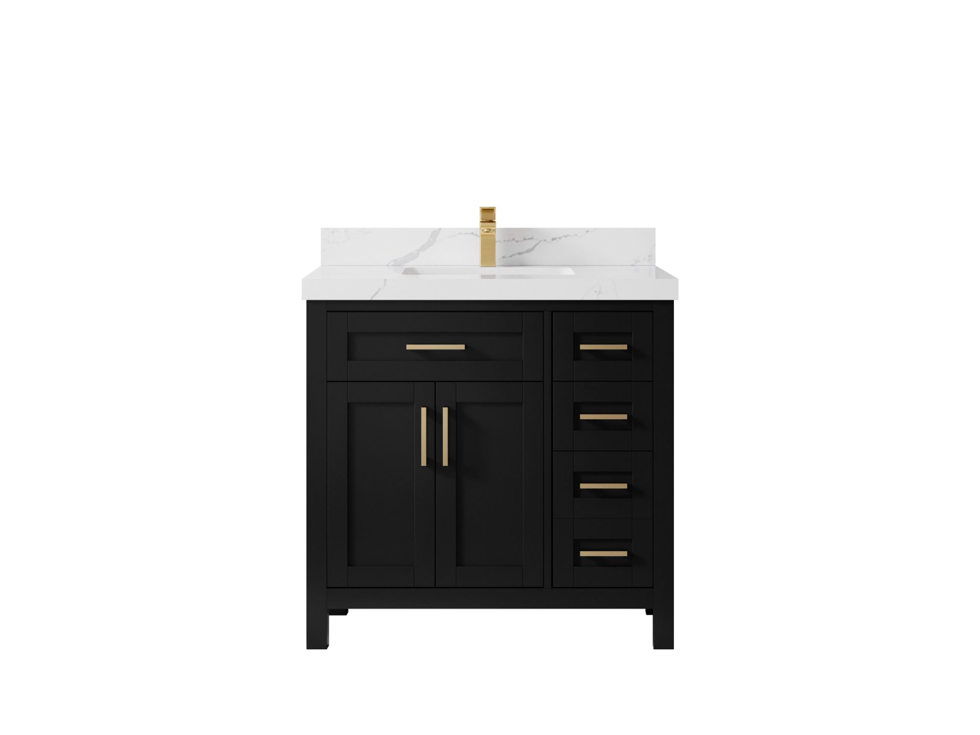 Cambridge 36 in. W Vanity Cabinet Only in White