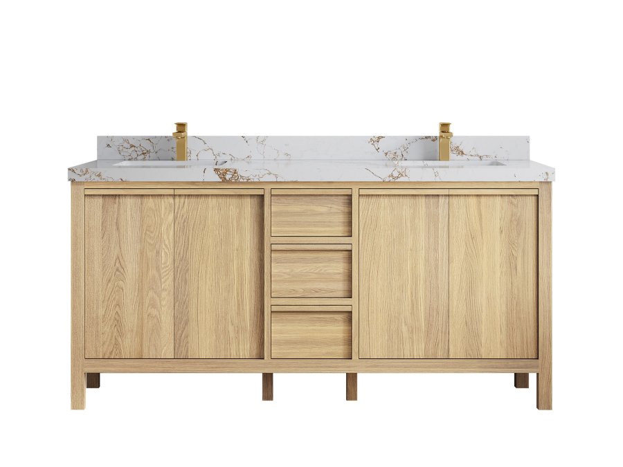 Austin Teak Wood 48 in. W x 22 in. D Single Sink Bathroom Vanity ELZ_WHOK_VL_GL_72DFAUCET-900x675