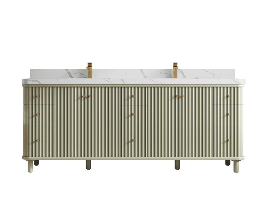Painted_84 - Double Sink - Bathroom Vanity size 80 in and up MIA_EGN_CA_LZ_84FAUCET-1-900x675