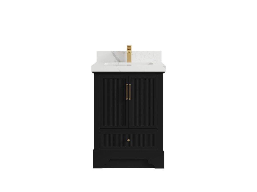 Madison Teak Wood 48 in. W x 22 in. D Single Sink Bathroom Vanity ALS_BLK_CA_LZ_24FAUCET-900x675